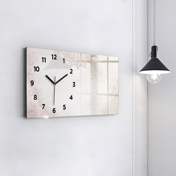 Horloge murale horizontale Motif décoratif