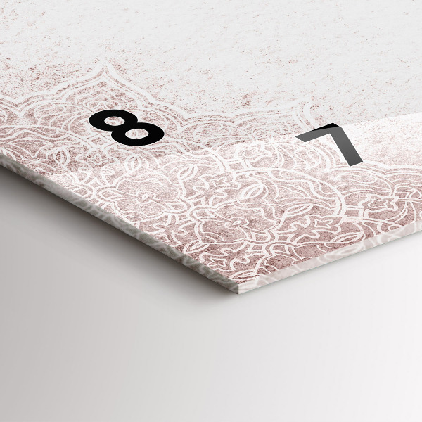 Horloge murale horizontale Motif décoratif