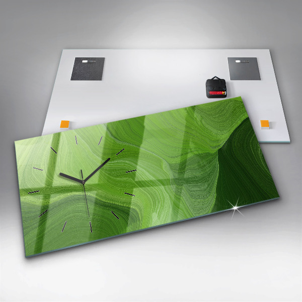 Horloge murale horizontale Ondes modernes