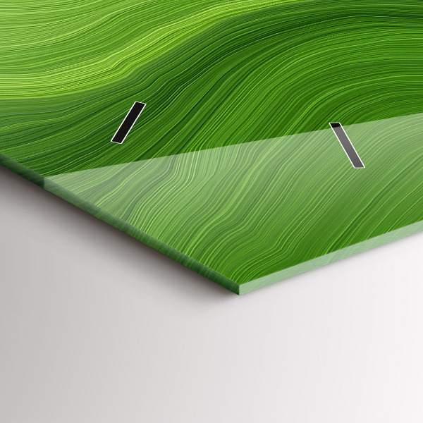 Horloge murale horizontale Ondes modernes