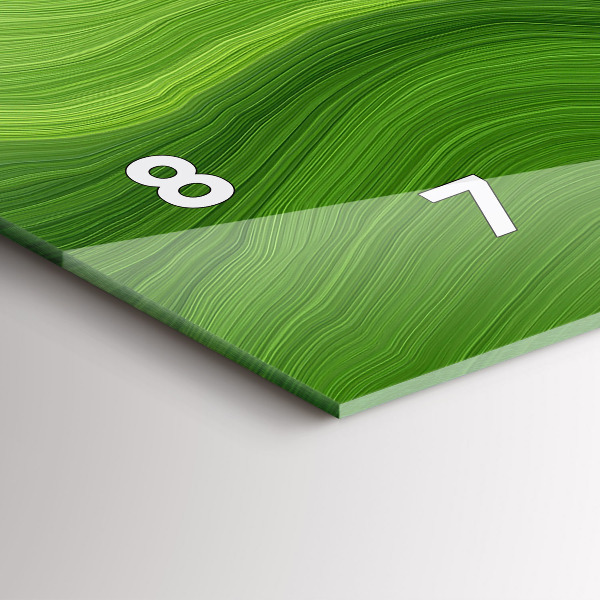 Horloge murale horizontale Ondes modernes