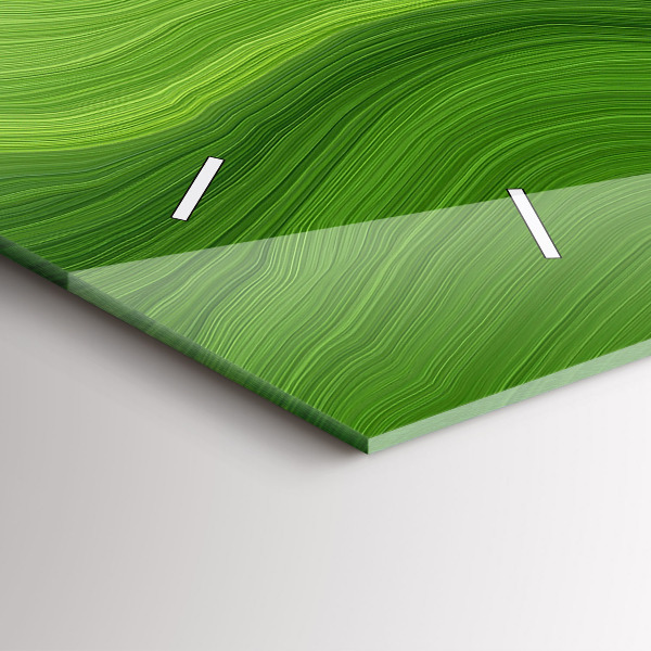 Horloge murale horizontale Ondes modernes