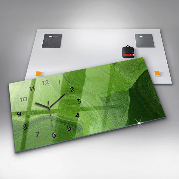 Horloge murale horizontale Ondes modernes