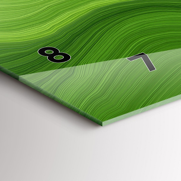 Horloge murale horizontale Ondes modernes