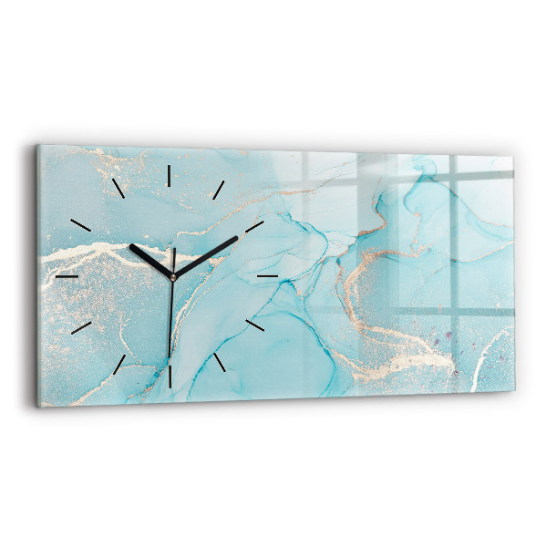 Horloge murale horizontale Marbre décoratif