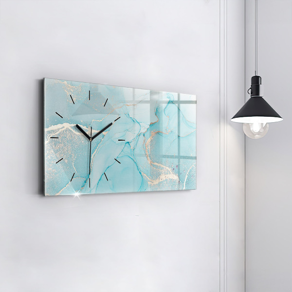 Horloge murale horizontale Marbre décoratif
