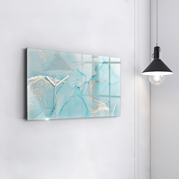 Horloge murale horizontale Marbre décoratif