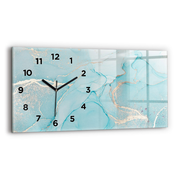 Horloge murale horizontale Marbre décoratif
