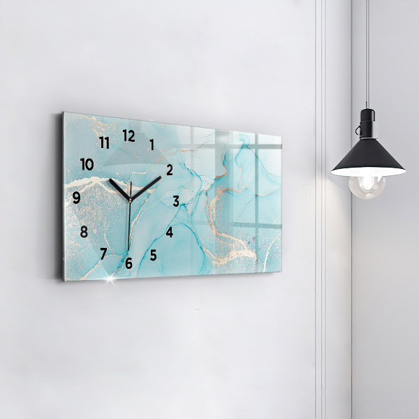 Horloge murale horizontale Marbre décoratif