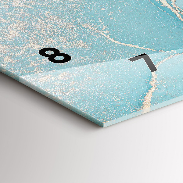 Horloge murale horizontale Marbre décoratif