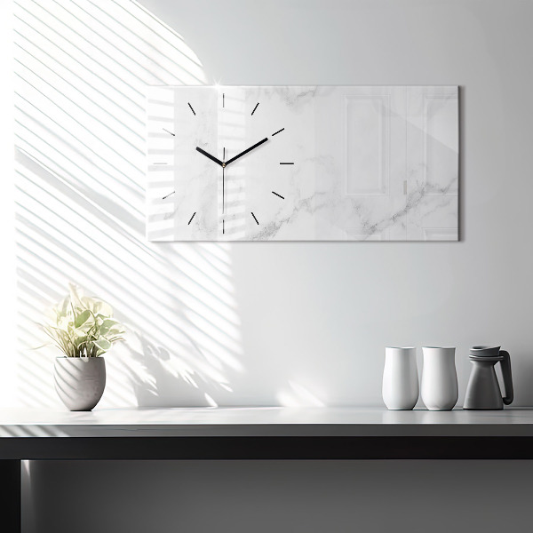Horloge murale horizontale Marbre