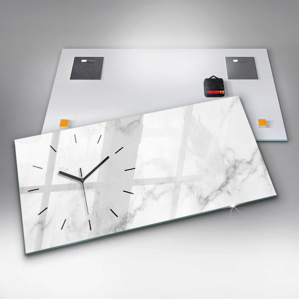 Horloge murale horizontale Marbre