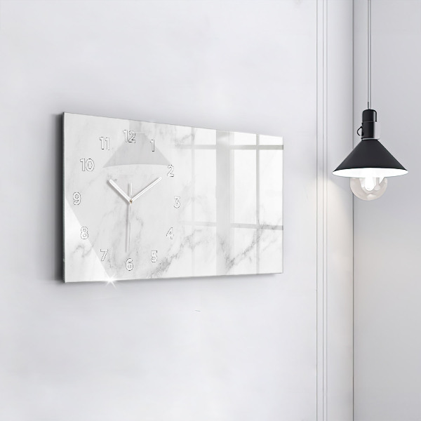Horloge murale horizontale Marbre