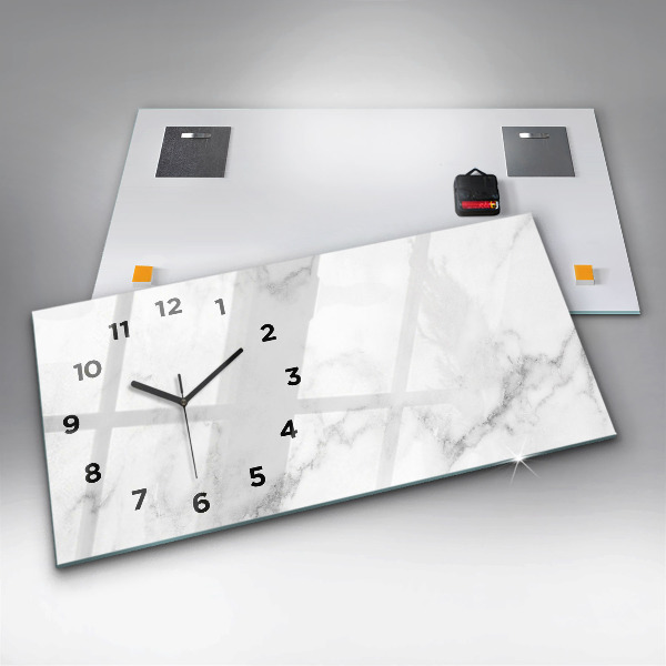 Horloge murale horizontale Marbre