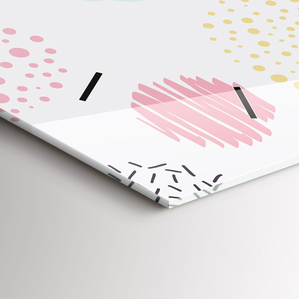 Horloge murale horizontale Motif géométrique