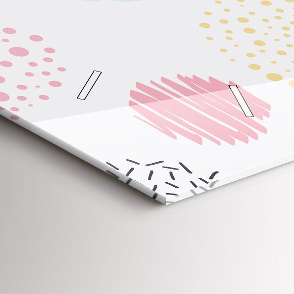 Horloge murale horizontale Motif géométrique