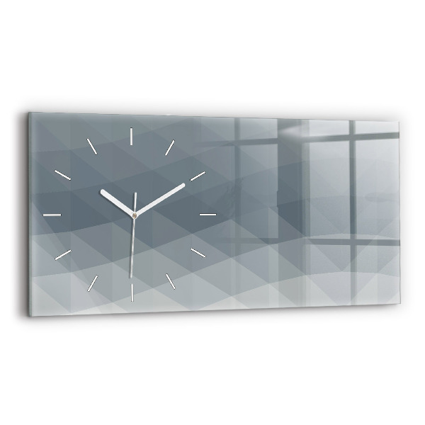 Horloge murale horizontale Abstraction des vagues