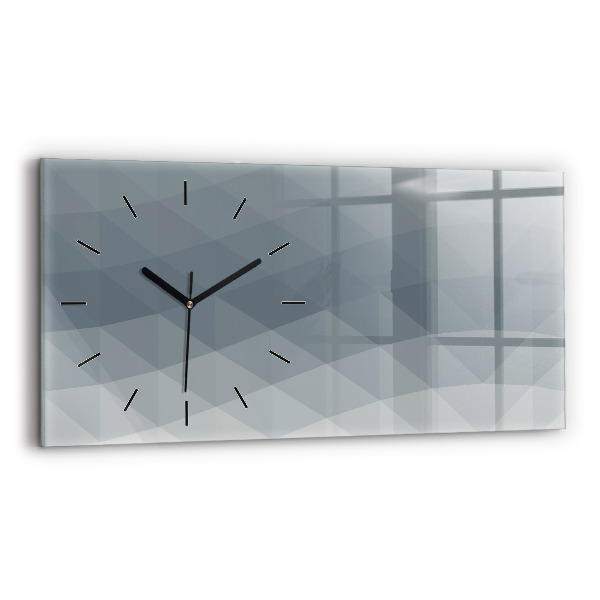 Horloge murale horizontale Abstraction des vagues