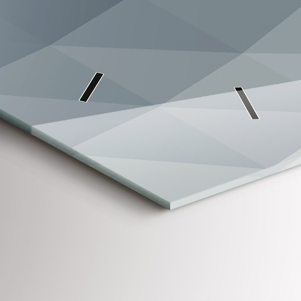 Horloge murale horizontale Abstraction des vagues