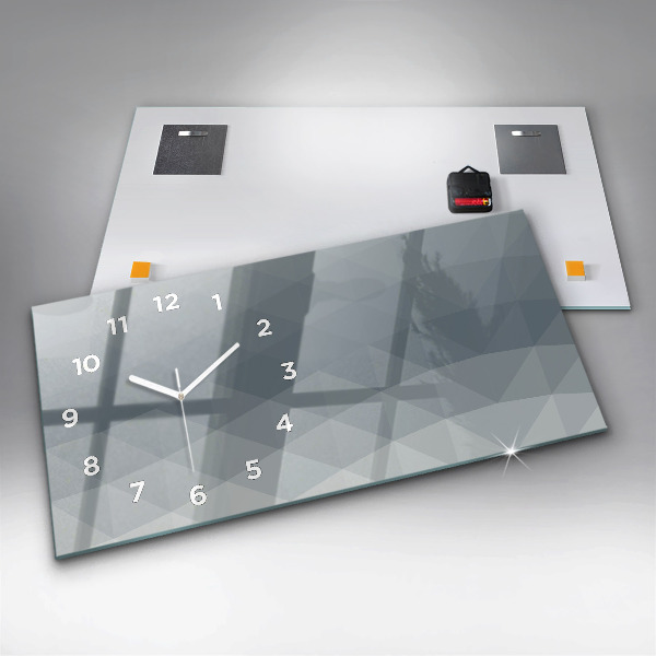 Horloge murale horizontale Abstraction des vagues