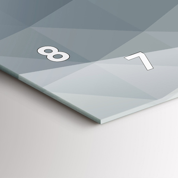 Horloge murale horizontale Abstraction des vagues