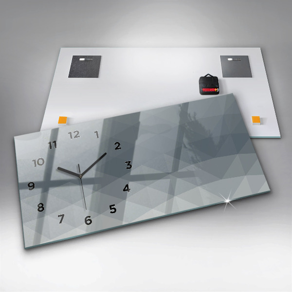 Horloge murale horizontale Abstraction des vagues