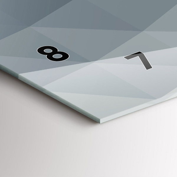 Horloge murale horizontale Abstraction des vagues