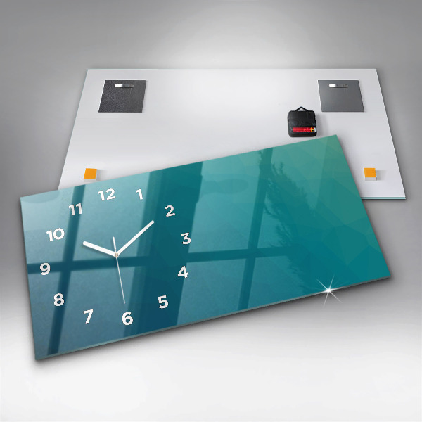 Horloge murale horizontale Abstraction de la mer