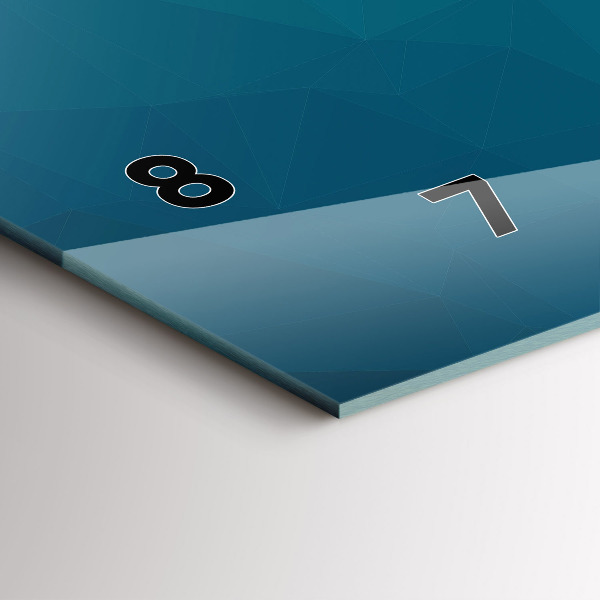 Horloge murale horizontale Abstraction de la mer