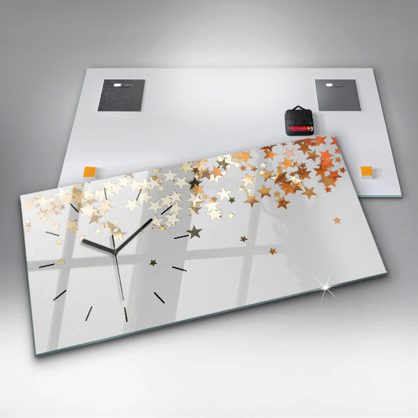 Horloge murale horizontale Étoiles