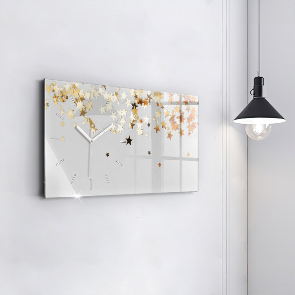 Horloge murale horizontale Étoiles