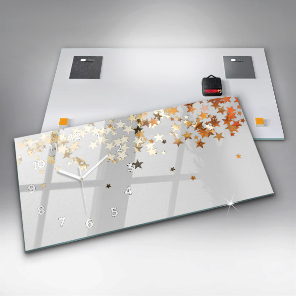 Horloge murale horizontale Étoiles
