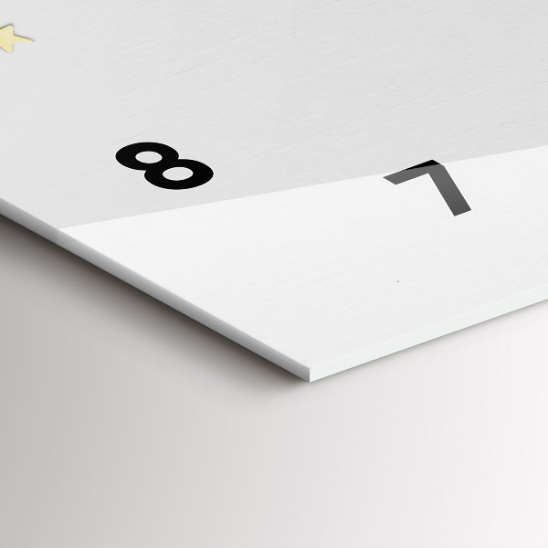 Horloge murale horizontale Étoiles