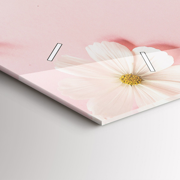 Horloge murale horizontale Fleurs de marguerite