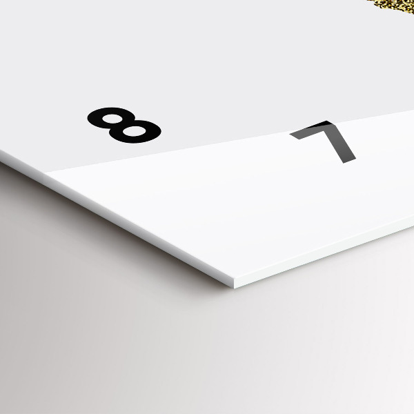 Horloge murale horizontale Carte du monde