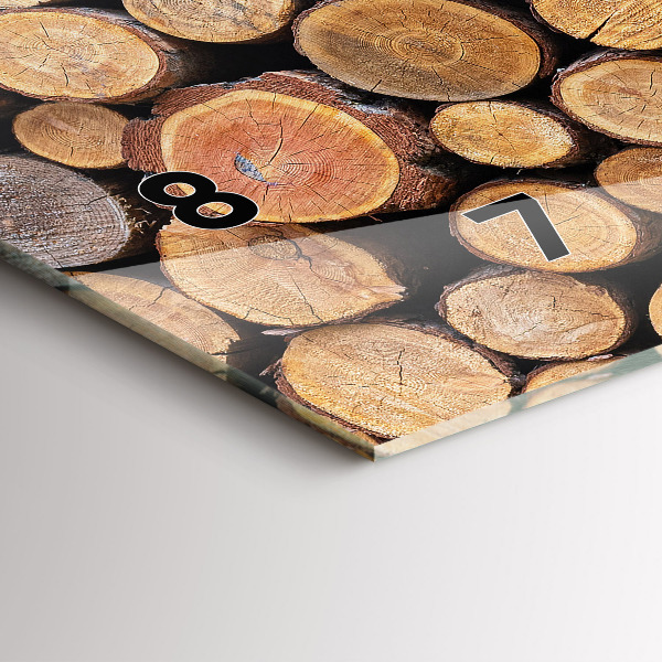 Horloge murale horizontale cernes des arbres