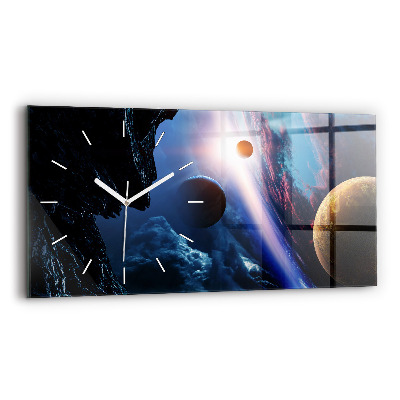Horloge murale horizontale Grande Galaxie