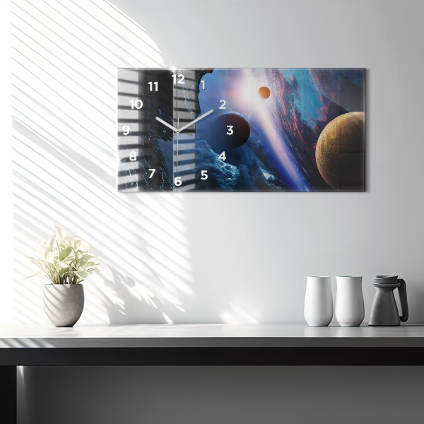 Horloge murale horizontale Grande Galaxie