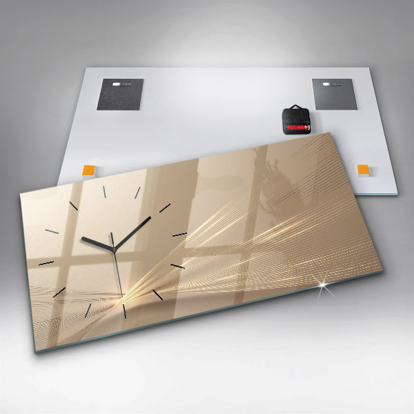 Horloge murale horizontale Lumière abstraite