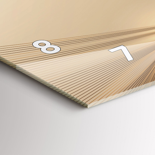 Horloge murale horizontale Lumière abstraite