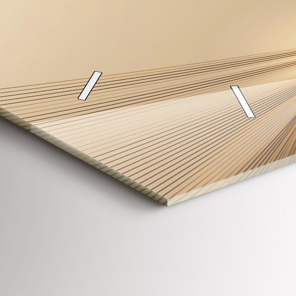 Horloge murale horizontale Lumière abstraite