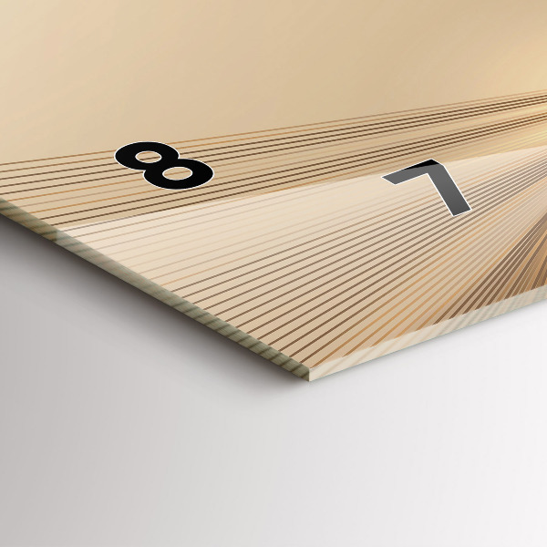 Horloge murale horizontale Lumière abstraite