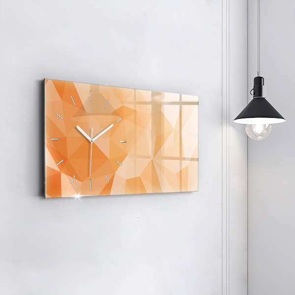 Horloge murale horizontale 'Triangles d''abstraction'
