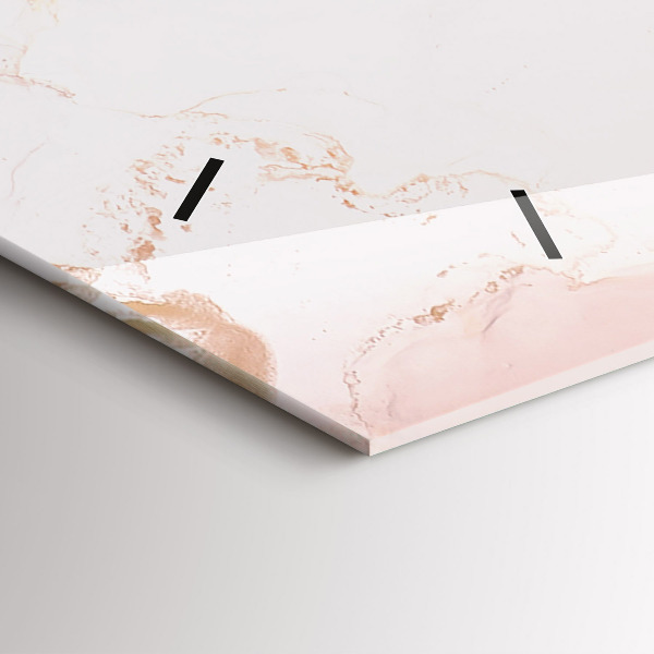 Horloge murale horizontale Peinture abstraite