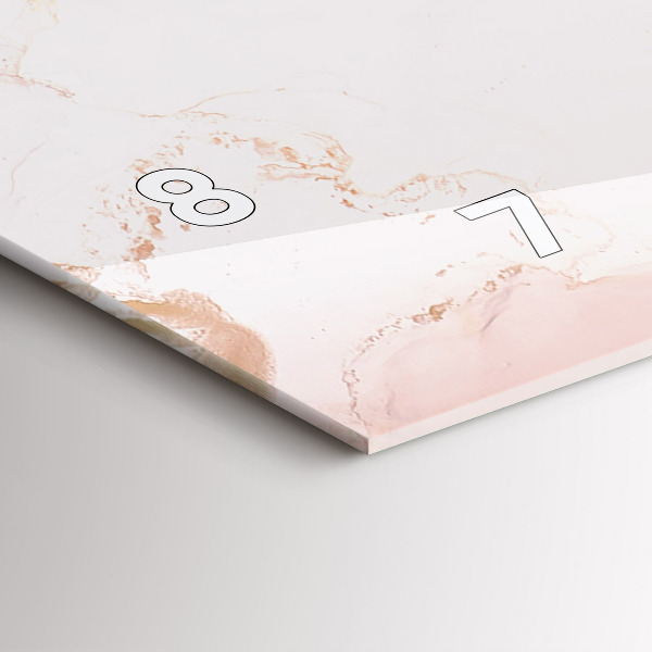 Horloge murale horizontale Peinture abstraite