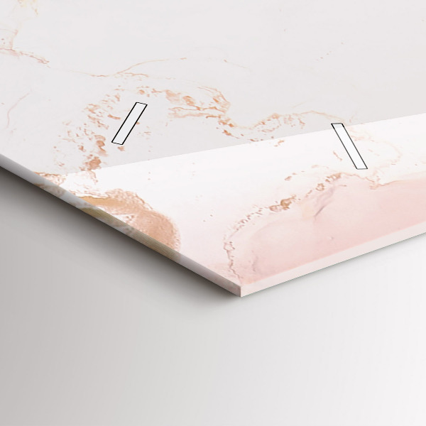 Horloge murale horizontale Peinture abstraite