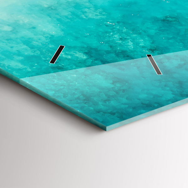 Horloge murale horizontale Plage de sable de mer