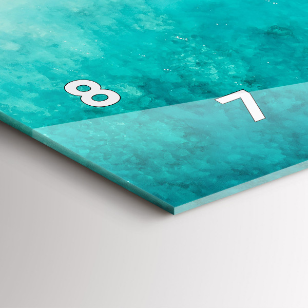 Horloge murale horizontale Plage de sable de mer