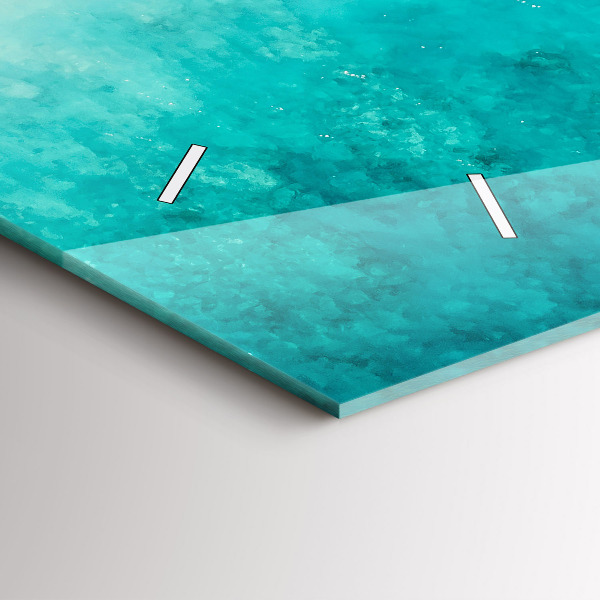 Horloge murale horizontale Plage de sable de mer