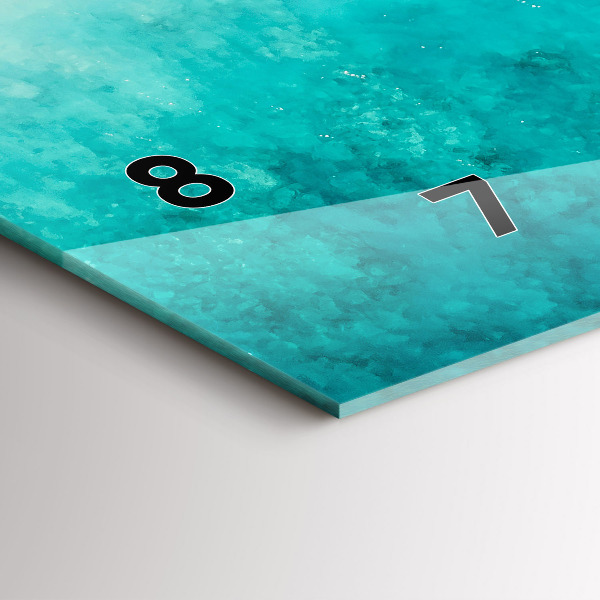 Horloge murale horizontale Plage de sable de mer